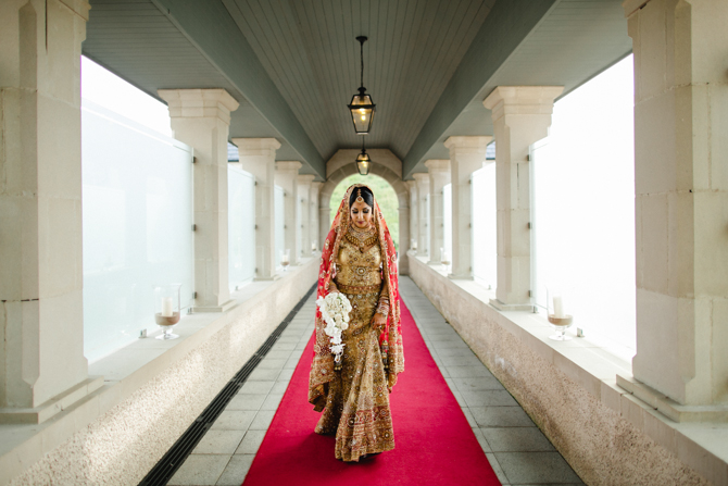 Indian bride and groom