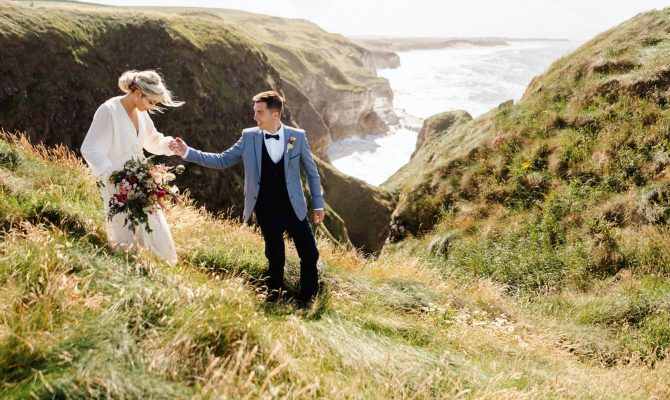 Joanna & Andrew // North Coast Cliffside Wedding // N.Ireland