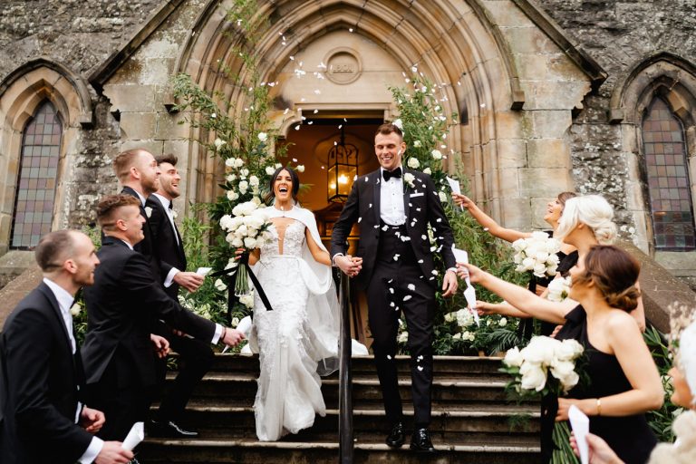 Glamorous Winter Castle Leslie Wedding